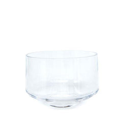 empty glass matcha tea bowl