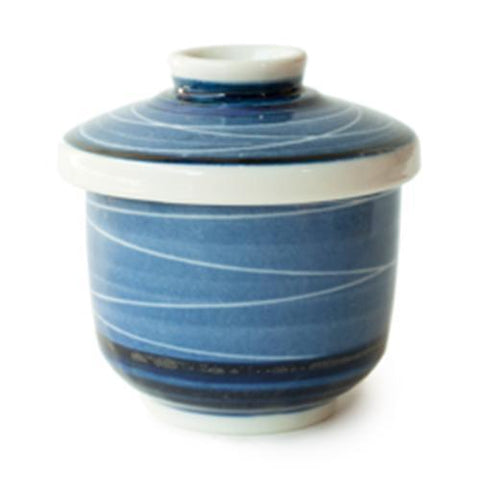 Blue Swirl Chawan-Mushi Cup