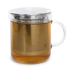 tea infuser mug with tea