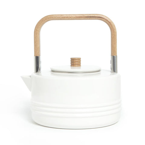 Enameled White Kettle