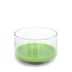 glass matcha tea bowl