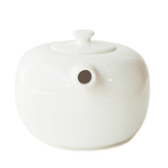 White Snub-Nose Teapot