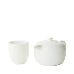 White Snub-Nose Teapot